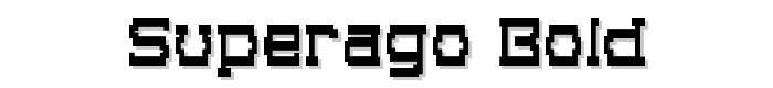 Superago Bold font